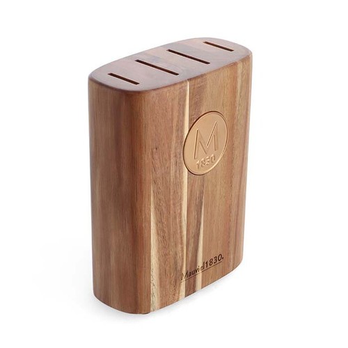 Blocco coltelli rame - coltelli, acacia